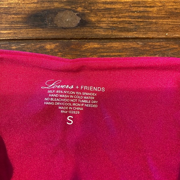 Lovers & Friends Aliah one piece swimsuit in hot magenta small - Picture 5 of 5